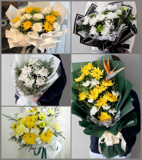 福建福州福清市江镜镇南城村白事花束代送